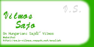 vilmos sajo business card